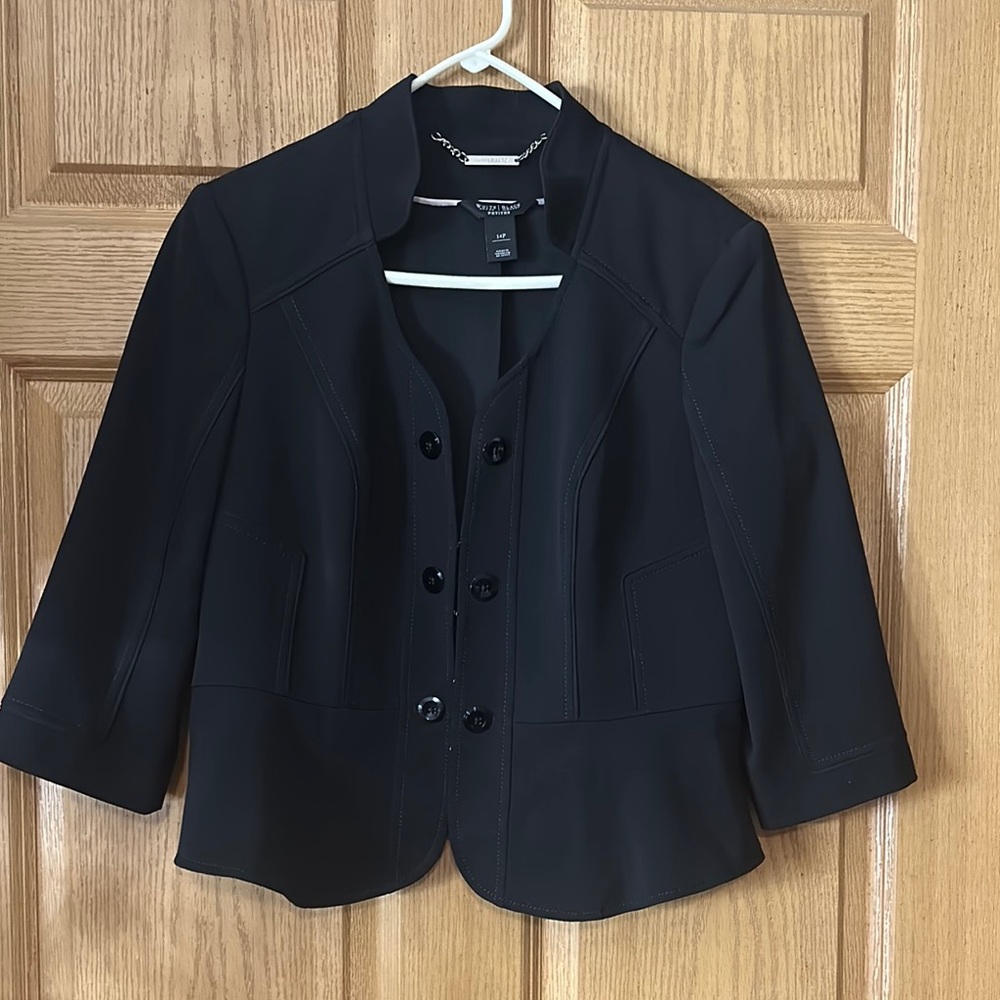 White House Black Market Black Blazer Tailored Suit Jacket